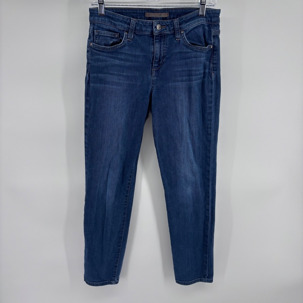 Joe's Jeans Women's Straight Ankle Dark Wash Denim Blue Size‎ 28x27